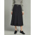ELLE灰色法式设计感高腰显瘦半身裙女2023冬装新款复古气质裙子 灰色 S