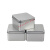 适用铝盒长方形 素色马口铁盒定制logo圆正长方形铁盒收纳盒内裤 90x90x55mm
