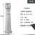 室外不锈钢烟灰柱酒店烟灰桶烟头收集立式灭烟柱烟灰缸吸烟垃圾桶 圆头固定款  送螺丝
