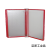 5页壁挂式资料展示架挂式资料活页夹A4资料保护袋转轴作业指导书 竖向红色