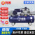 鸣固 空压机皮带机 380V工业型气泵皮带式气泵空气压缩机高压气泵喷漆泵蓝配银 W-0.9/8(三相）7.5KW