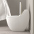 东唯斯（DOVISI）新型创意家用鸡蛋抽水马桶彩色陶瓷卫生间喷射虹吸式防臭坐便器 白金色 300坑距