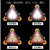 百舸 三角架警示牌 汽车LED充电多功能照明提示警告牌 三角牌车用应急停车事故处理用
