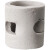 陶瓷鲍尔环填料 废气塔冷却反应喷淋洗涤脱硫塔化工填料耐高耐腐 dn76mm一方