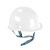 汇特益HT-688 安全帽 新国标工地施工帽 电力工程监理头盔 防砸透气抗冲击 白色【烤漆塑料钉】 均码 