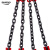 晟雕 定做 G80锰钢起重链条吊索具组合吊钩吊环组合起重吊具 3吨4腿2米 羊角钩款