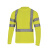 代尔塔 404017 荧光可视工作服长袖T恤款黄色S码1件装