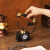 德梵蒂复古电话机小摆件老式怀旧物件书房酒柜书架装饰品工艺品拍照道具 电话机-古铜色底座
