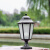 花乐集欧式墙头灯柱头灯围墙灯方形户外灯大门柱子庭院花园灯具LED 黑色-市电款-大六角柱头灯