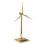 定制太阳能风机模型 金属风车旋转摆件 风力发电机模型 发电风车