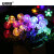 安赛瑞 太阳能灯串 户外别墅花园景观装饰灯 防水八种模式led灯 气泡球 长12M 100灯 彩色 766057