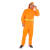 卓迪旭 ZDX-YFT10环卫工人橙色透气劳保雨衣套装，路政执勤防暴雨反光雨衣套装，可定制 M