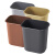 白云清洁（baiyun cleaning）AF07021 酒店塑料桶反边垃圾桶办公室纸篓收纳桶 14L颜色随机