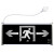 迪瑞图 安全出口指示灯 LED新国标应急灯紧急通道 单面双向带插头