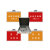 应急交底箱 安全生产救底箱 橙色 红色手套箱 简易红色交底箱5件套