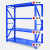 君制 货架仓库仓储库房中型重型加厚五金金属多层置物架铁架子 350kg/层蓝色四层主架长200*宽50*高200cm