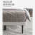 意米之恋皮艺床现代简约双人床软包大床实木框架 1.5米宽 B01-01