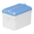 ASONE实验聚苯泡沫低温保存箱高密度泡沫保温保冷泡沫容器盒 约66.2L