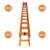 厚创 竹制消防梯子 抢险救援梯高楼救援梯消防拉梯可折叠【9米双节可拉】