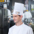 保罗岚芝一次性中高厨师帽一次性纤维厨师帽子 29公分白色（20个装）