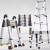 鲁橙LC07233多功能工程升降楼梯人字梯家用便携铝合金加厚折叠伸缩梯子 3.3米多工能梯一台