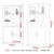 诚扬（CHENGYANG）CY-WJG 文件柜办公室书柜钢制资料柜档案柜铁皮带锁储物柜 六保下节