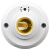 声光控开关灯座楼道感应延时E27螺口明装LED自动声控节能灯头 1只E27声光控灯座