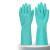 者也 3双丁晴橡胶手套 防水洗碗工业橡胶耐磨耐酸碱防滑手套 S码