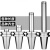 定制数控ER非标精加工非标BT40 BT50高加长定做非标长非标 中心刀 BT50ER25-250高精款