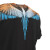 马塞洛布隆（MARCELO BURLON）男装 男女通用棉质翅膀印花短袖T恤衫 CMAA018R21JER001 1020 黑色 XS