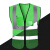 诺瑞斯安反光背心工地施工反光马甲环卫骑行安全马夹印字免费logo 深绿色（透气布网面口袋款） 均码