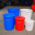 亚润 塑料桶圆桶塑料桶带盖胶桶加厚160升超大号 160#约装245斤水(无盖*蓝色)