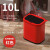 【福利款:5L-12L专区】麦桶桶垃圾桶小号卧室带盖脚踏式纸篓 10L 红色 智能小红魔