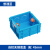 材通（新款）无缝pvc底盒通用86型开关暗装预埋盒子45深插座线盒 蓝色