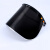 筑采（ZHUCAI）电焊面罩 防护面屏配安全帽式透明防冲击防油飞溅打磨 支架+黑色包边屏