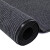 洛楚（Luxchic）双条纹地毯PVC酒店商用地垫门垫楼梯办公走廊脚垫除尘垫 灰色1.2米宽x15米整卷