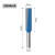 加长清底刀木工铣刀电木铣刀具孔直刀雕刻机开槽刀 1/2*16*76总长130蓝