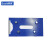 苏识 仓库货架塑料标签标识卡磁性材料卡片磁性物料卡 卡8*15cm 蓝色 强磁四颗 10个装 1310205