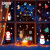 安赛瑞 圣诞装饰贴纸 新年贴画玻璃门窗户橱窗贴 装饰品标识纸窗贴 雪人款 311193