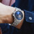 罗西尼（ROSSINI）男士手表机械表勋章蓝盘钢带生日礼物送男友国表商务镂空 8633