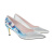 sheme新中式云上系列刺绣搭配水晶串珠细跟女士单鞋可定制 蓝色 33