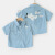 迪士尼（Disney）男童短袖衬衫夏装夏款童装儿童1岁3小童宝宝衬衣半袖夏季潮U14760 灰蓝色 110cm