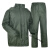分体绿雨衣橄榄绿抢险救援户外保安徒步雨衣 单位绿雨衣有口袋 M