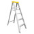兴航发 XHF-LDCR1.5 铝合金单侧人字梯1.5米 5步铝合金折叠梯子工具盒梯子承重100KG加厚工程梯