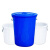 大水桶塑料圆桶大号酒店厨房工业大容量加厚储水桶环卫物业商用垃圾桶 60升蓝色带盖