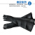 喷砂机手套专用橡胶加厚帆布喷砂机配件大颗粒喷砂机手套加厚耐磨 黑色橡胶手套一双