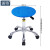 浦镕实验室凳子美容室工作椅蓝色凳面工厂圆凳可定制PU723轮子款