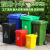 环卫户外分类商用垃圾桶塑料加厚垃圾箱大号小区物业带轮盖240L升 100升加厚轮+盖 黄色