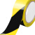 RFSZ 黑黄PVC警示胶带 地标线斑马线胶带定位 安全警戒线隔离带 45mm宽*33米