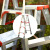 盛富永 铝合金梯子全加固双侧折叠梯梯子2.5米人字梯工程梯仓库装修梯具 1.5米高红加厚加固款